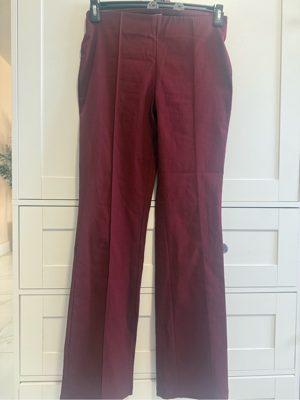 Madison Wide Leg Jumpsuit Pants in Wine